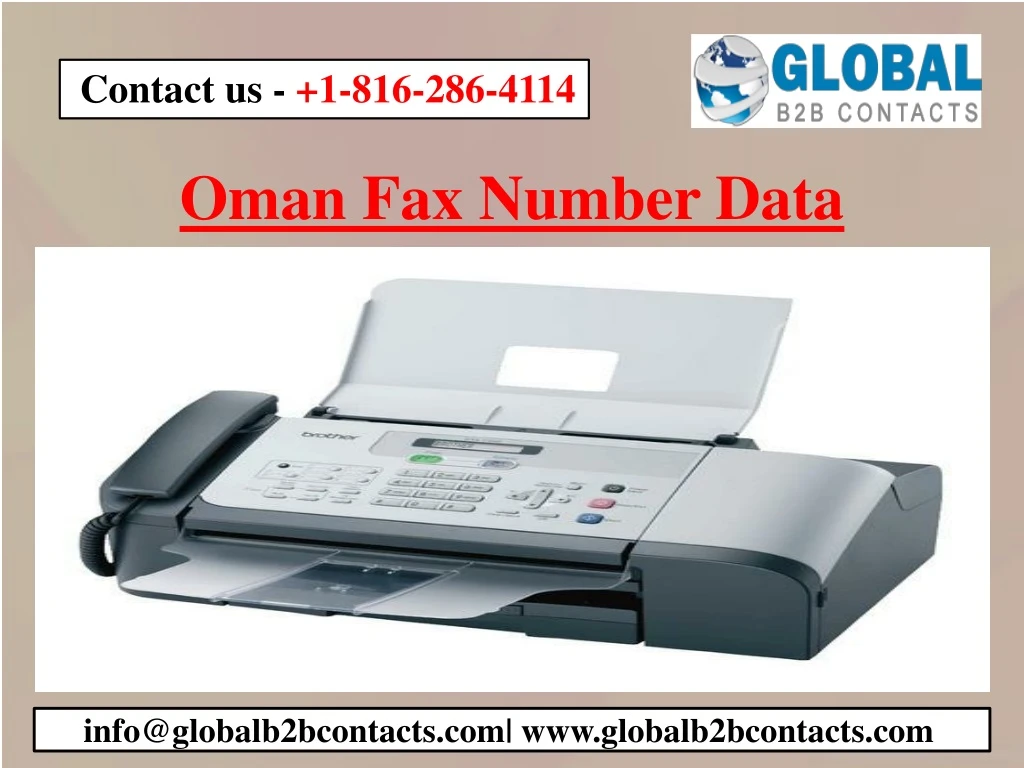oman fax number data