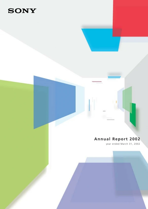 Sony Annual Report 2002