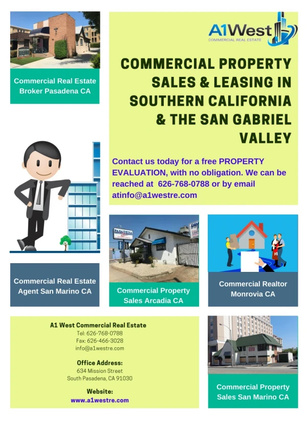Commercial Realtor Monrovia CA | Commercial Property Sales Monrovia CA