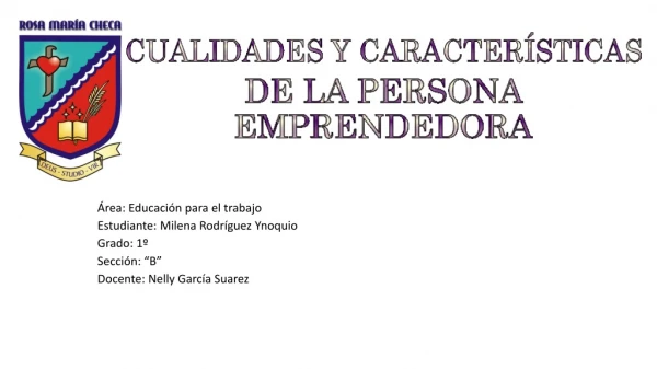 Cualidades y características de la persona emprendedora