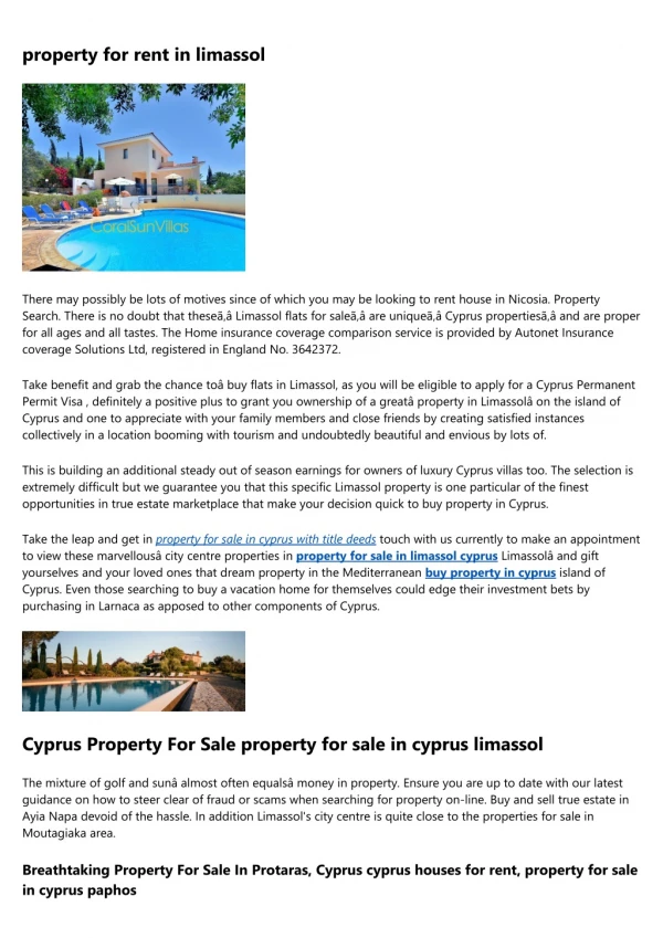 buy property in cyprus for your family