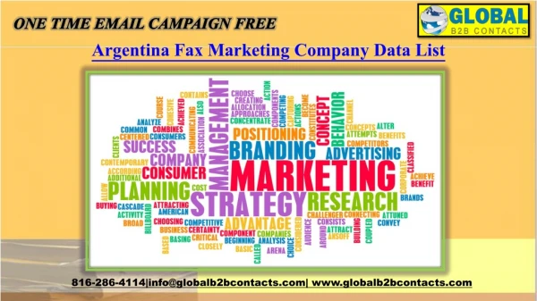 Argentina Fax Marketing Company Data List