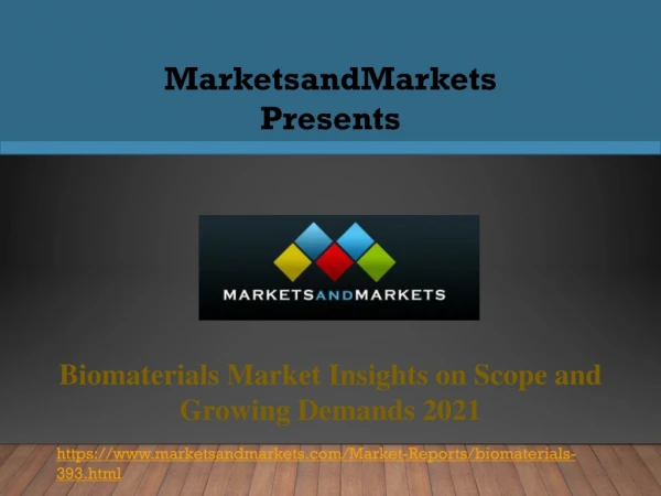 Biomaterials Market worth $207 billion by 2024