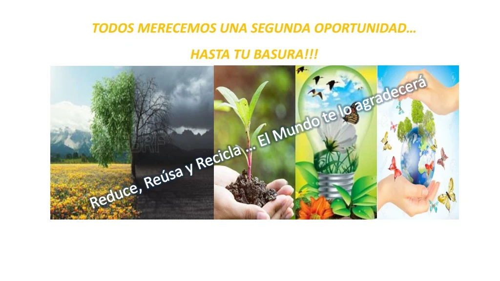 reduce re sa y recicla el mundo te lo agradecer