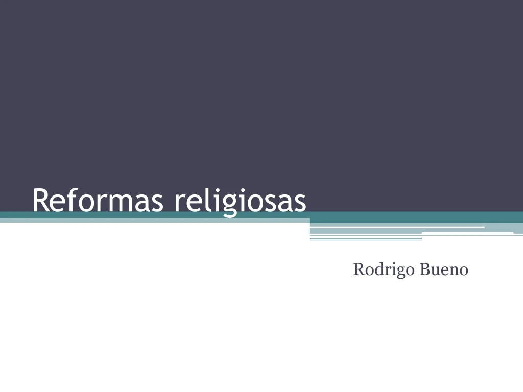 reformas religiosas