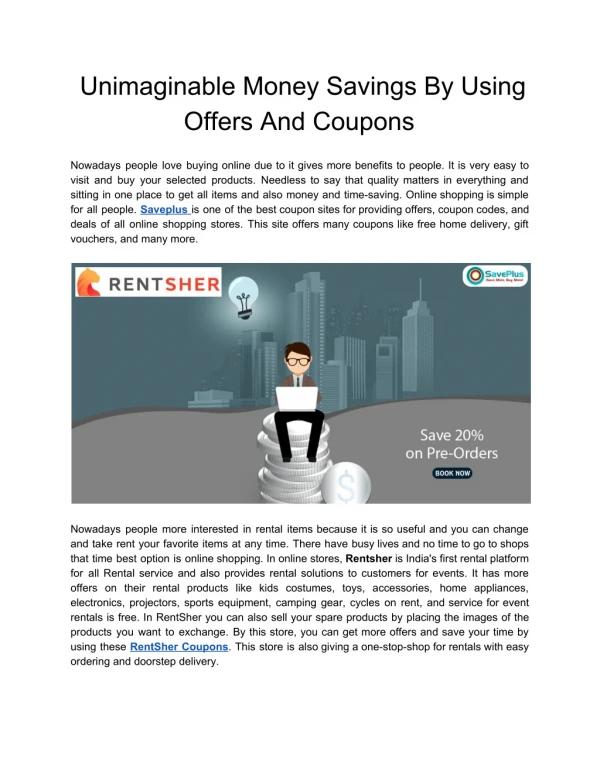 Unimaginable Money Savings By Using Offers And Coupons