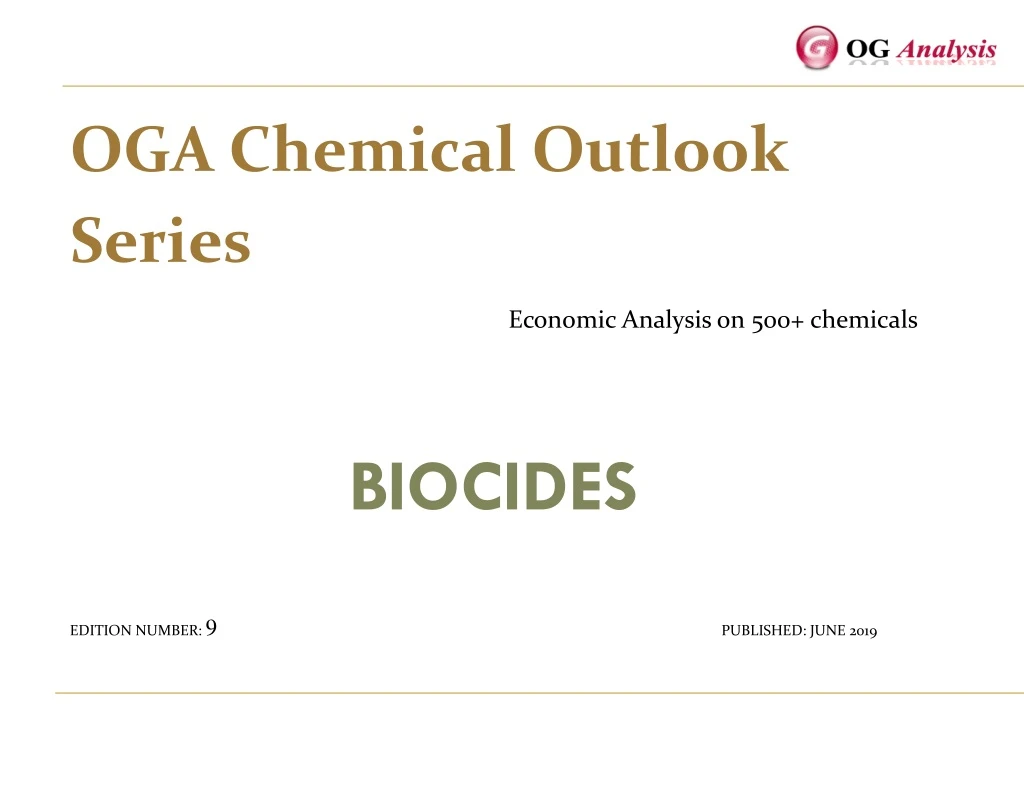 oga chemical outlook series