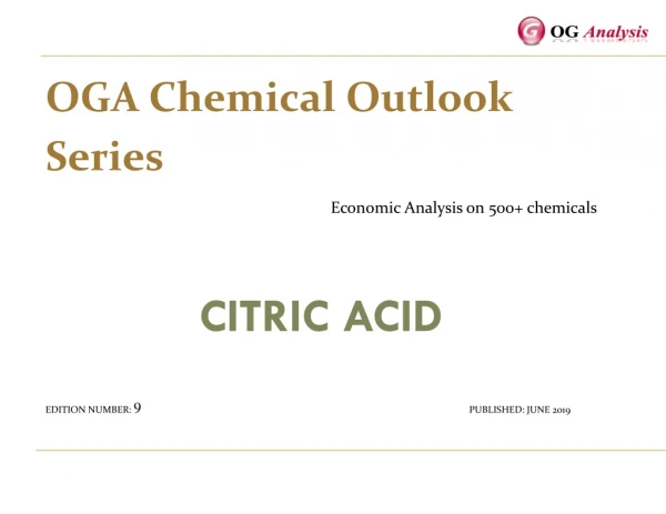 OGA_Chemical Series_Citric Acid Market Outlook 2019-2025