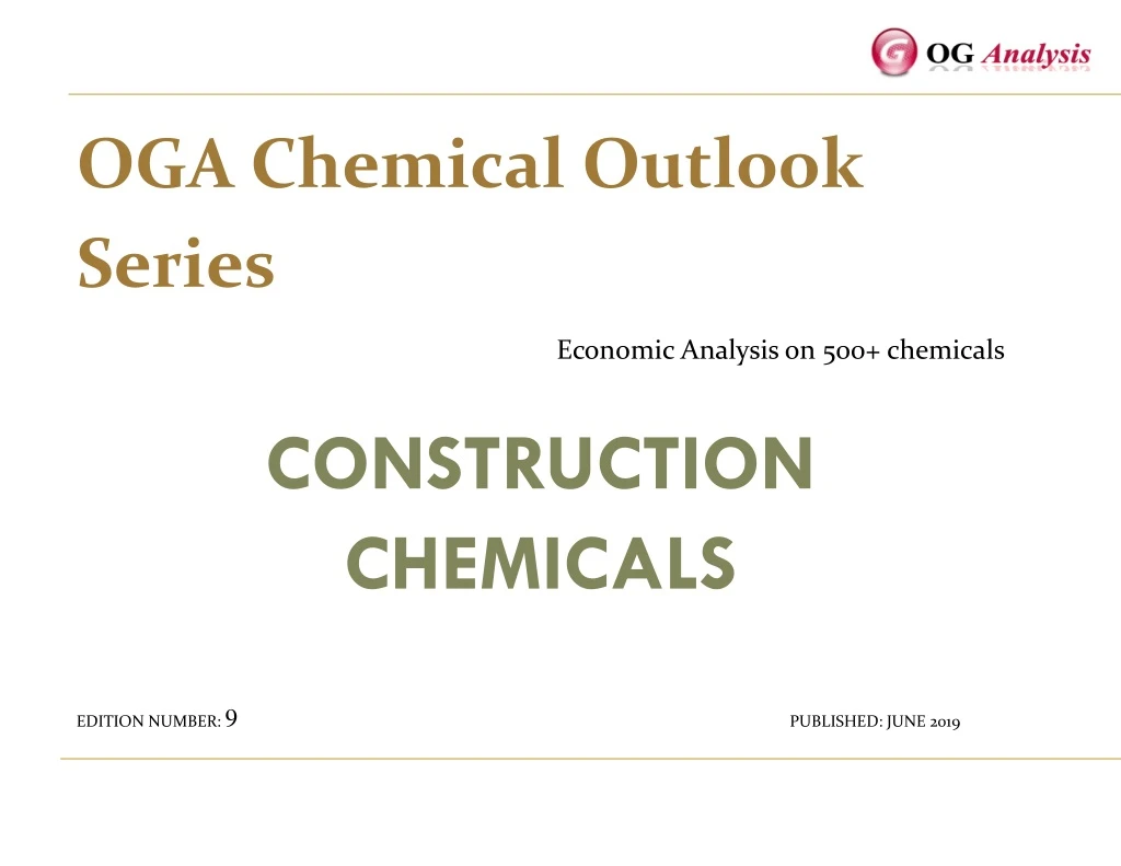 oga chemical outlook series