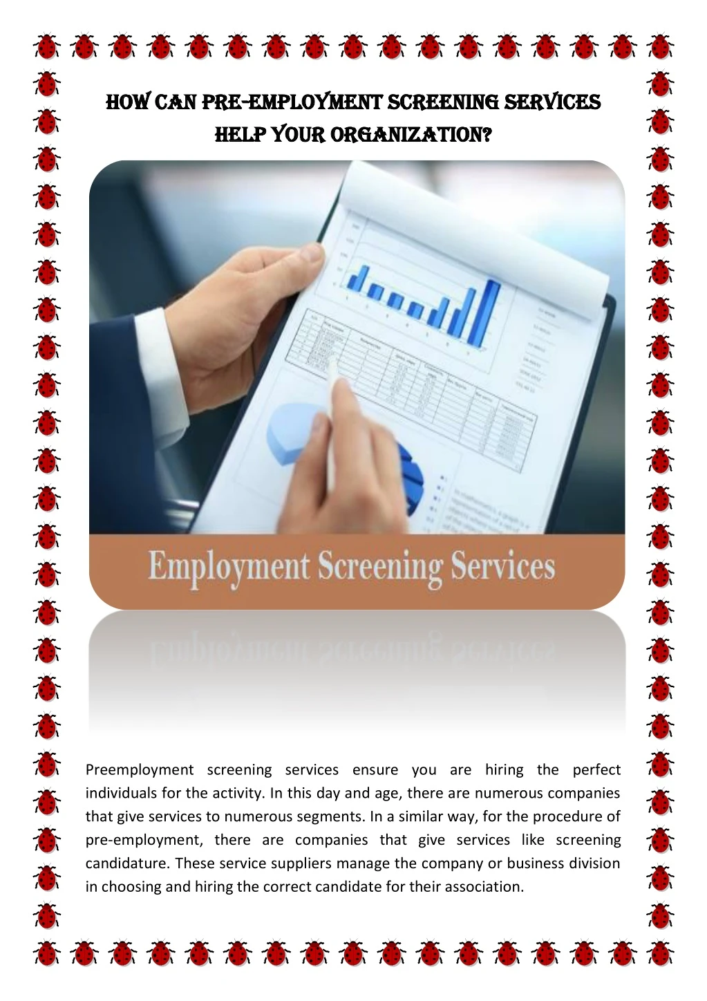how can pre how can pre employment screening