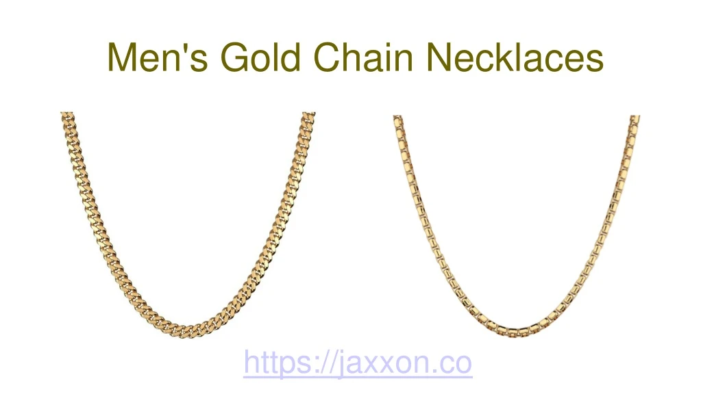 men s gold chain necklaces