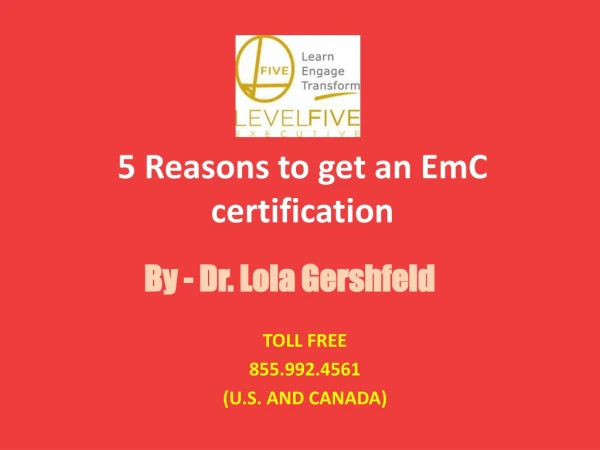 5 Reasons to get an EmC certification Imotional Leadership Training