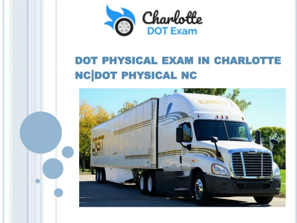 Dot physical exam in charlotte nc|dot physical nc
