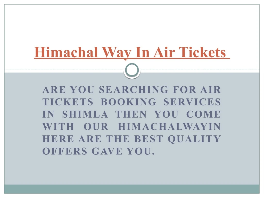 himachal way in air tickets