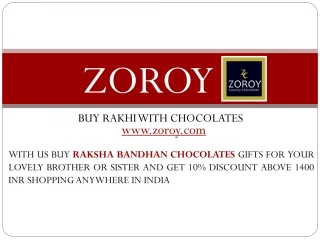 Buy Online Rakhi Chocolate Gift Hampers at Zoroy