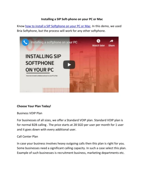 Installing a SIP Soft-phone on your PC or Mac-SIPTEL