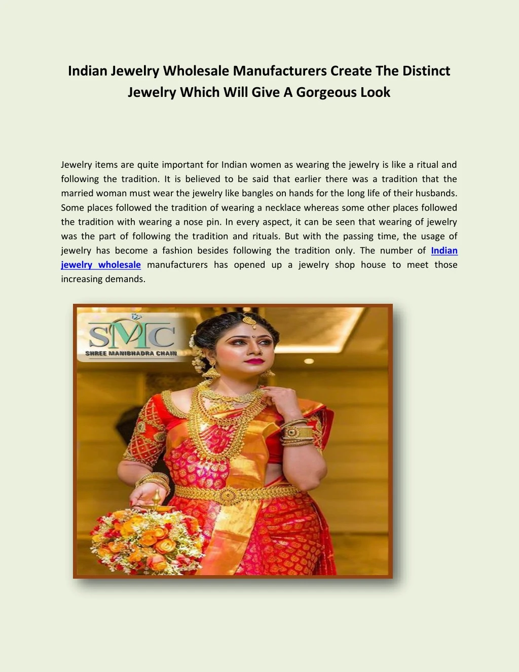 indian jewelry wholesale manufacturers create