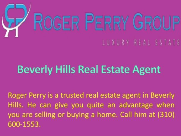 Beverly Hills Real Estate Agent