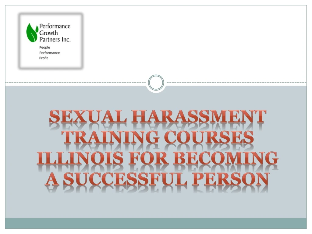 sexual harassment training courses illinois
