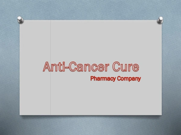 Anticancercure