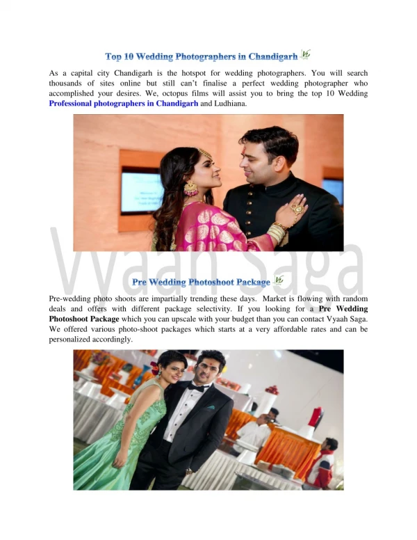 Wedding Photographers in Chandigarh