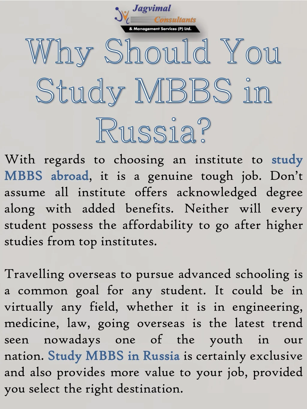 with regards to choosing an institute to study