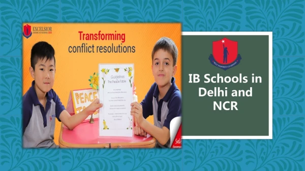ib schools in delhi and ncr