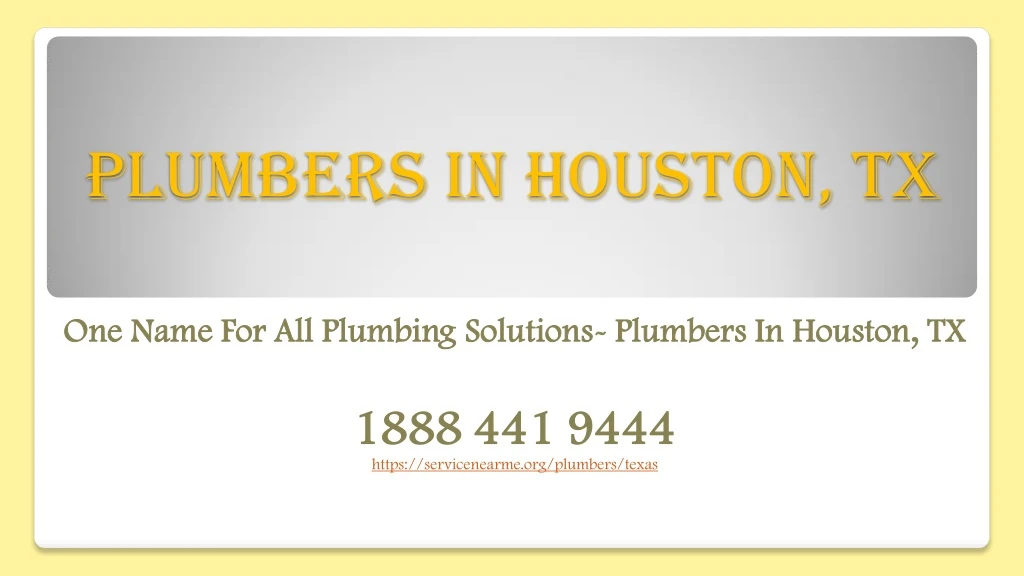 plumbers in houston tx