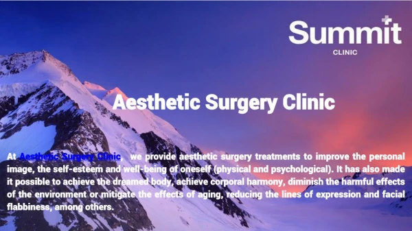 Aesthetic Surgery Clinic in Switzerland
