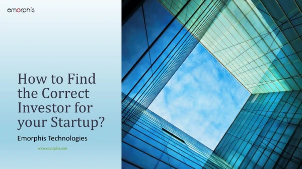 How to Find the Correct Investor for your Startup?