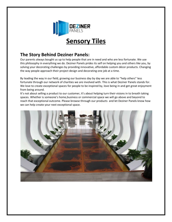 Sensory Tiles