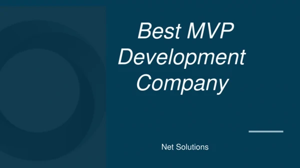 Top MVP product development company.