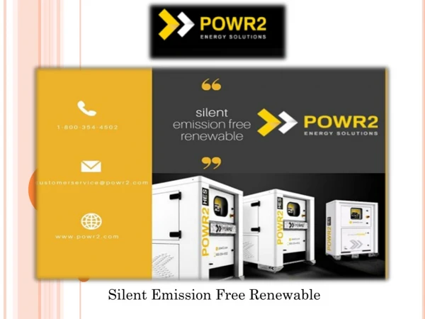 Hire us To Get Silent Power for Your Office- Powr2 Energy Solutions