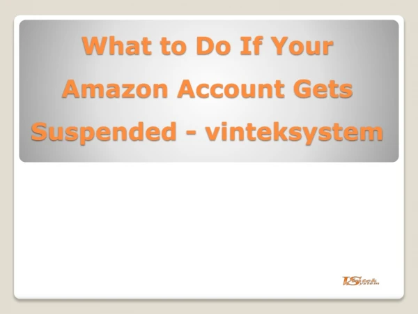 What to Do If Your Amazon Account Gets Suspended - vinteksystem