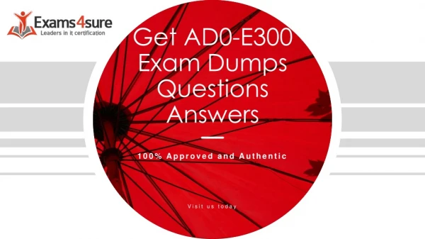 AD0-E300 Exam Dumps
