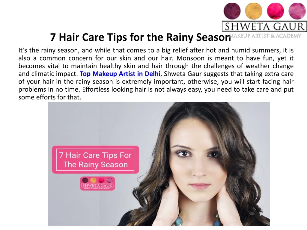 7 hair care tips for the rainy season