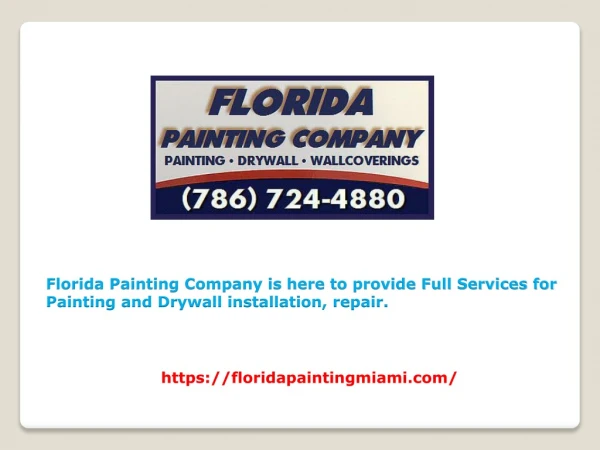 Appoint painting Miami to get reliable painting services