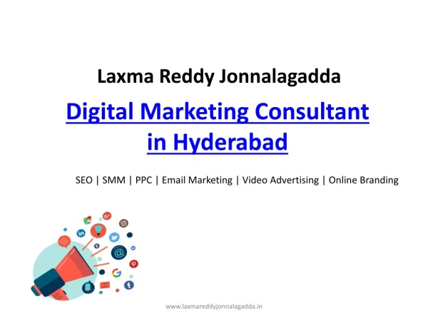 Digital Marketing Consultant in Hyderabad-Laxma Reddy Jonnalagadda