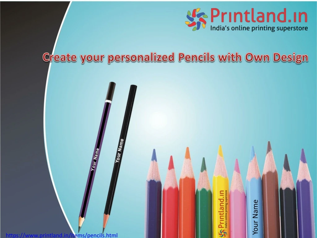 create your personalized pencils with own design