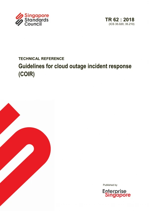 Guidelines for cloud outage incident response (COIR)
