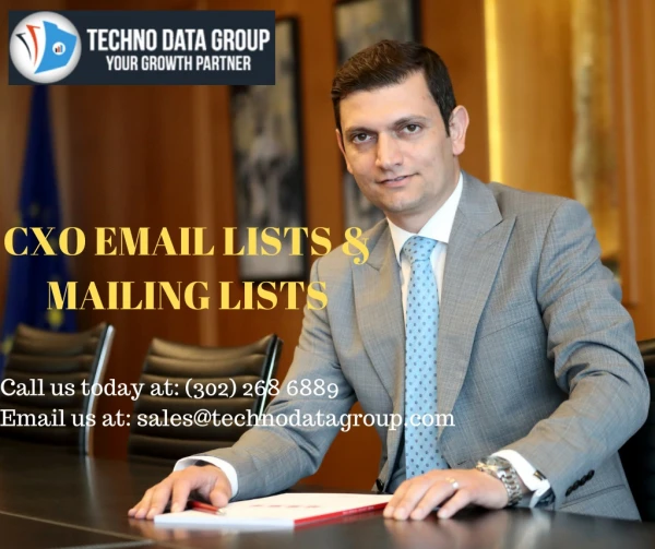 CXO Email Lists & mailing Lists | Chief Experience Officer Email Lists in USA