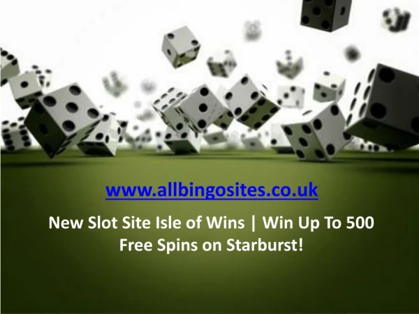 New Slot Site Isle of Wins | Win Up To 500 Free Spins on Starburst!