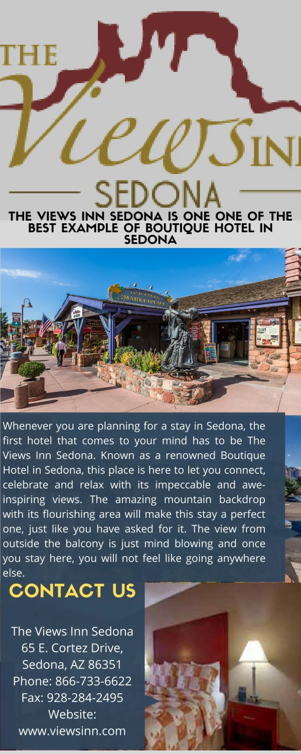 The Views Inn Sedona Is One One Of The Best Example Of Boutique Hotel In Sedona