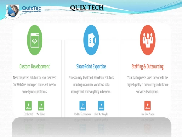 Sharepoint consultancy services in USA -quixtec.com