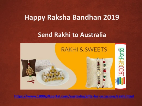 Send Rakhi to Your Brothers in Australia