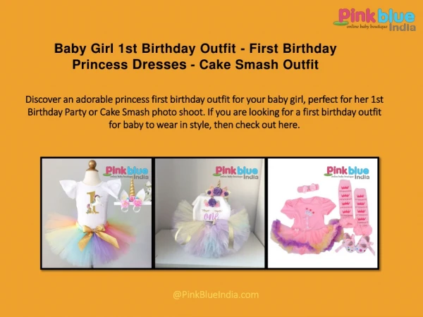 First Birthday Princess Dresses - Baby 1st Birthday Outfits - 1st Birthday Photo Shoot