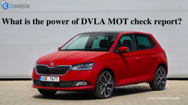 Comprehensive DVLA MOT Check Report Try With Car Analytics