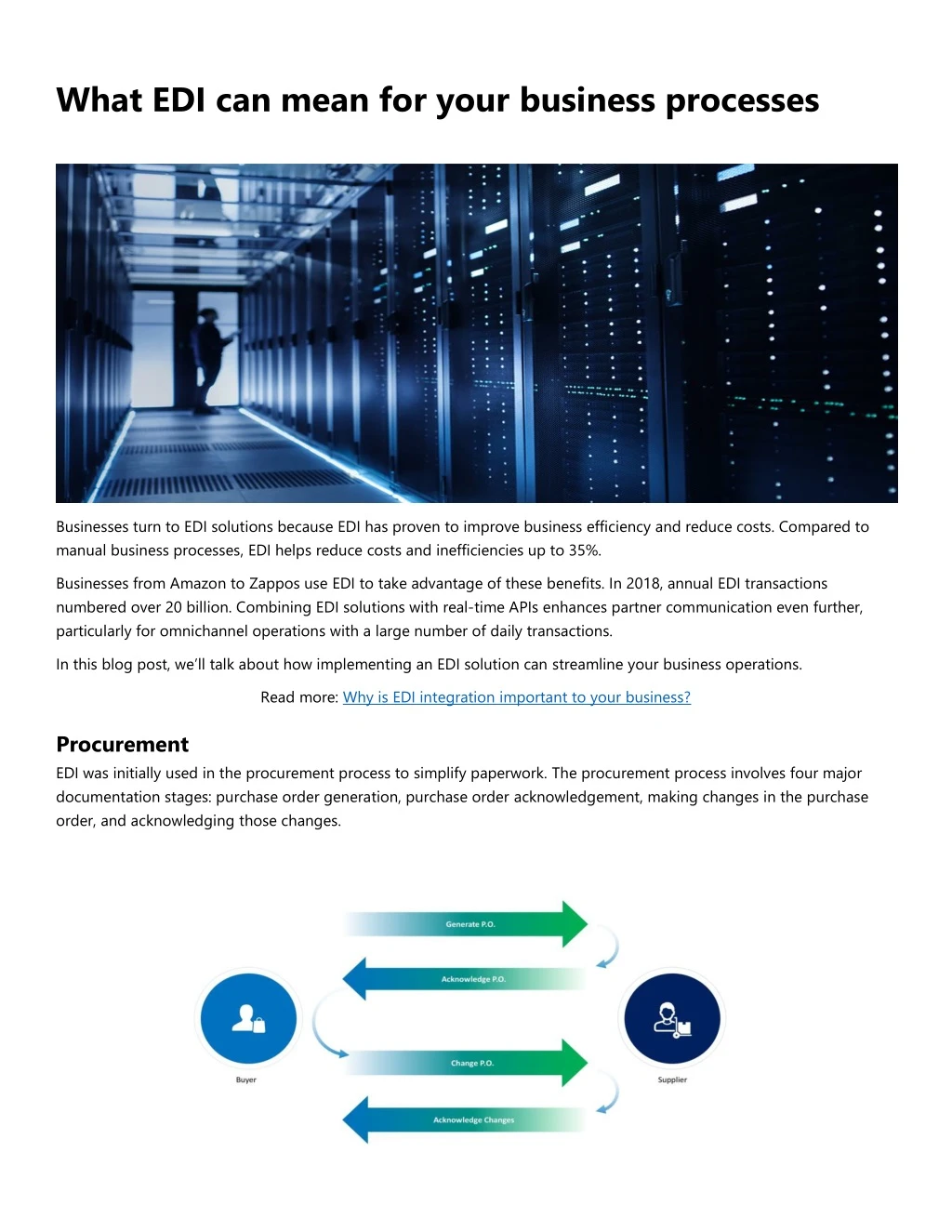 what edi can mean for your business processes