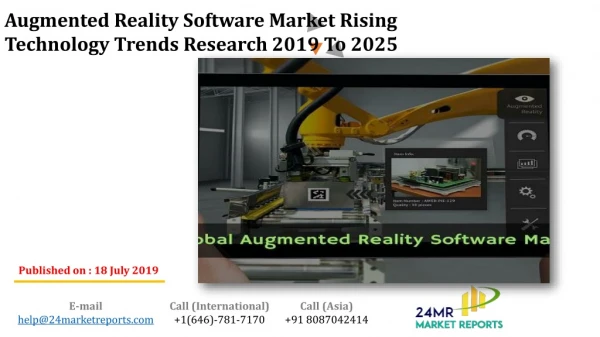 Augmented Reality Software Market Rising Technology Trends Research 2019 To 2025