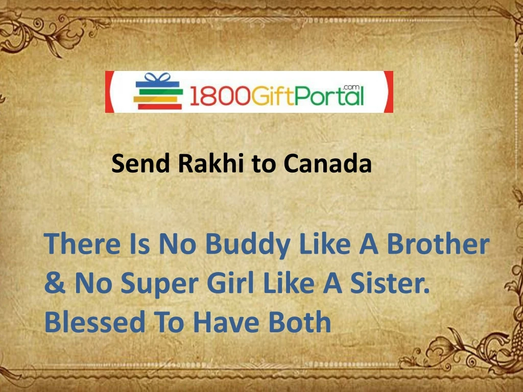 send rakhi to canada
